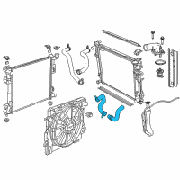 OEM 2012 Dodge Grand Caravan Hose-Radiator Outlet Diagram - 5058735AE