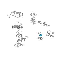 OEM GMC Yukon XL 1500 Liner, Front Floor Console Cmpt Diagram - 15829960