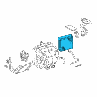 OEM 2007 Toyota Solara Evaporator Core Diagram - 88501-07020