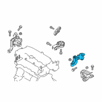 OEM 2016 Scion iA Transmission Mount Bracket Diagram - 12325-WB002