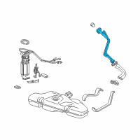 OEM Chevrolet Cavalier Pipe Asm-Fuel Tank Filler Diagram - 22597357