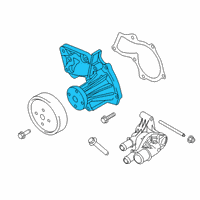 OEM Ford Bronco Sport Water Pump Assembly Diagram - HX7Z-8501-A