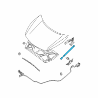 OEM 2013 Nissan Maxima Stay Assy-Hood Diagram - 65470-9N00A