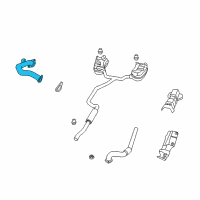 OEM 2008 Dodge Grand Caravan Exhaust Crossover Pipe Diagram - 4880400AG