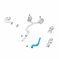 OEM 2009 Chrysler Sebring Exhaust Pipe Diagram - 5085434AD