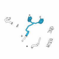 OEM Dodge Journey MUFFLER-Exhaust Diagram - 4743708AE