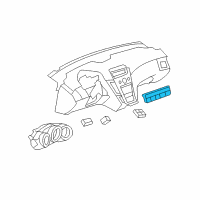 OEM 2011 Cadillac CTS Heater Control Diagram - 20914768