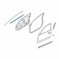 OEM Infiniti Moulding Assy-Front Door Outside, LH Diagram - 80821-JK00E