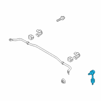 OEM 2013 Kia Sportage Link Assembly-Rear Stabilizer Diagram - 555302S200