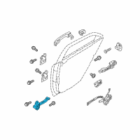 OEM 2012 Kia Forte Checker Assembly-Rear Door Diagram - 794901M000