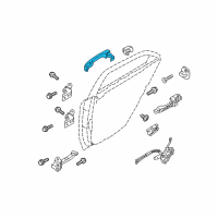 OEM 2013 Kia Forte Door Outside Handle Assembly Diagram - 826511M050