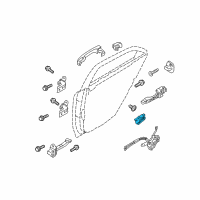 OEM 2010 Kia Forte Koup Front Door Inside Handle Assembly, Right Diagram - 826201M020CR