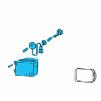 OEM 2008 Infiniti QX56 Lamp Fog RH Diagram - 26155-3W700