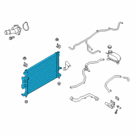 OEM 2019 Ford Transit Connect Radiator Diagram - EJ7Z-8005-C