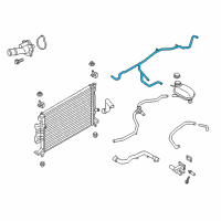 OEM 2018 Ford Escape Overflow Hose Diagram - GV6Z-8B081-E