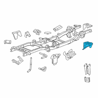 OEM 2015 Ram 3500 Bracket-Cab Diagram - 52014397AB