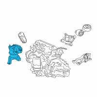 OEM 2013 Honda Civic Mounting, Engine Side (MT) Diagram - 50820-TS8-A02