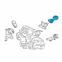 OEM Honda Civic Rod, Torque (Lower) (MT) Diagram - 50890-TR0-A02