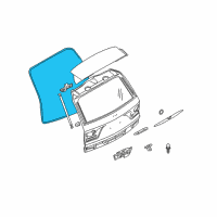 OEM 2008 BMW X3 Trunk Lid Sealing Diagram - 51-71-3-435-256