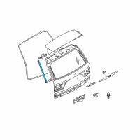 OEM 2007 BMW X3 Gas Pressurized Spring, Trunk Lid Diagram - 51-24-3-400-379