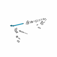 OEM Infiniti QX4 Shaft Assy-Steering Column, Upper Diagram - 48820-0W000