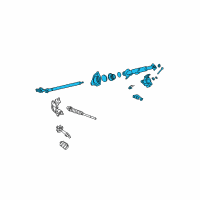 OEM 2000 Nissan Pathfinder Column Assy-Steering Diagram - 48805-1W300