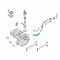 OEM 2020 Hyundai Santa Fe Hose-Fuel Filler Neck Diagram - 31036-S2500