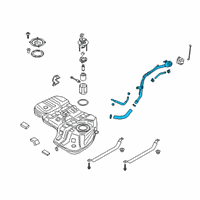 OEM 2020 Hyundai Santa Fe Filler Neck Assembly-Fuel Diagram - 31030-S2500