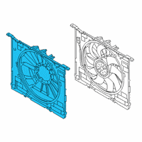 OEM 2017 BMW 750i Fan Shroud Diagram - 17-42-7-953-403