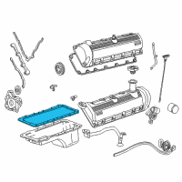 OEM 1998 Ford E-350 Econoline Oil Pan Gasket Kit Diagram - FC2Z-6710-A