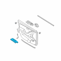 OEM Hyundai Elantra Power Window Sub-Switch Assembly Diagram - 93575-2H200-9P