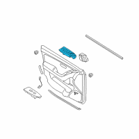 OEM 2010 Hyundai Elantra Power Window Main Switch Assembly Diagram - 93570-2H110-9P