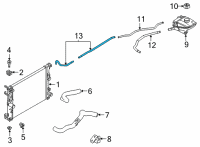 OEM Nissan Sentra Hose-Reservoir Tank Diagram - 21741-6LB0A