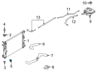 OEM 2020 Nissan Versa Cock-Water Drain Diagram - 21440-01G10