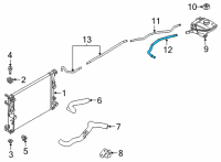 OEM 2020 Nissan Sentra Hose-Reservoir Tank Diagram - 21742-6LB0A