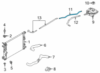 OEM 2021 Nissan Sentra Hose-Reservoir Tank Diagram - 21741-6LB5B