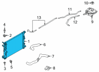 OEM 2022 Nissan Sentra Radiator Assy Diagram - 21410-6LB0B