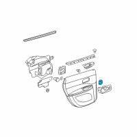 OEM 2009 Buick LaCrosse Switch Asm, Rear Side Door Window Diagram - 15891670