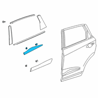 OEM Acura RDX Garnish, Rear (Berlina Black) Diagram - 72812-TJB-A11ZA