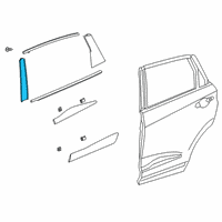 OEM 2019 Acura RDX Garnish Assembly, Rear Diagram - 72970-TJB-A01