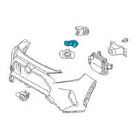 OEM 2020 Toyota RAV4 Park Sensor Diagram - 89341-60060-A1