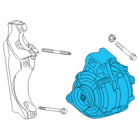 OEM 2010 GMC Terrain Alternator Diagram - 13512759