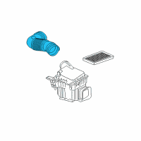 OEM Dodge Durango Air Cleaner Intake Hose Diagram - 53032798AB