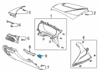 OEM 2022 Acura MDX Holder (Alluring Ecru) Diagram - 77305-TYA-A01ZA