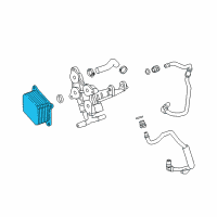 OEM 2016 Chevrolet Camaro Oil Cooler Diagram - 12699658