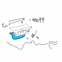 OEM 2018 Toyota Corolla Weatherstrip Diagram - 64461-02180