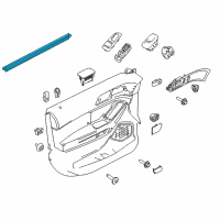 OEM 2013 Ford Police Interceptor Utility Belt Weatherstrip Diagram - BB5Z-7821456-A