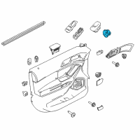 OEM 2012 Ford Explorer Window Switch Diagram - BB5Z-14529-BD