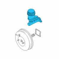 OEM Chrysler Sebring Brake Mastr Cylinder Diagram - MR475432
