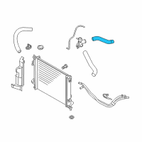 OEM Kia Soul Hose-Radiator, Upper Diagram - 254112K650